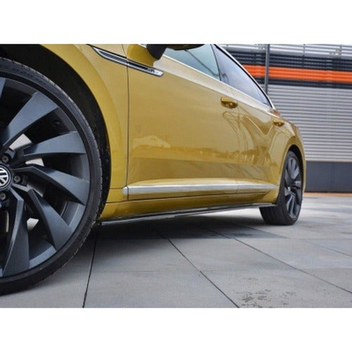 Gloss Black ABS Side Skirt Splitters