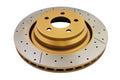 Rear Vented Cross-Drilled Slotted Brake Rotor