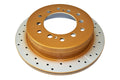 Rear Brake Rotor with Drilled and Slotted Surface