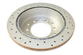 Rear Brake Rotor with Drilled and Slotted Surface