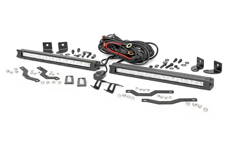Dual 10-Inch Chrome Series LED Grille Kit