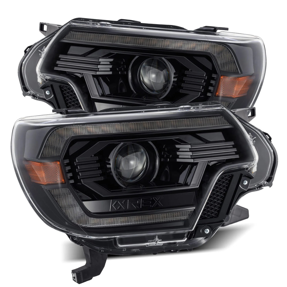 LUXX-Series Alpha-Black LED Projector Headlights with DRL