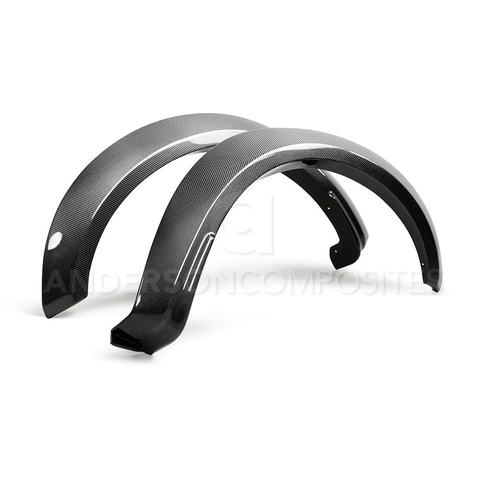 Wide Style Carbon Fiber Front Fender Flares