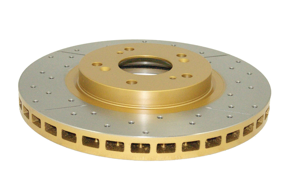 Street Series Gold Cross-Drilled/Slotted Brake Rotor