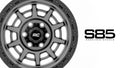 85 Series 20x10 Gunmetal Gray Simulated Beadlock Wheel