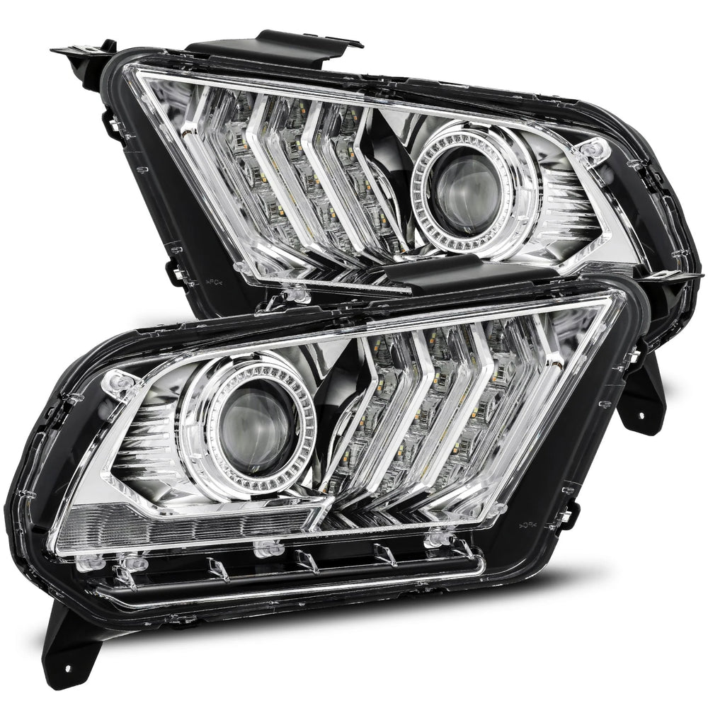 Projector Headlights w/ LED DRL & Sequential Turn Signals