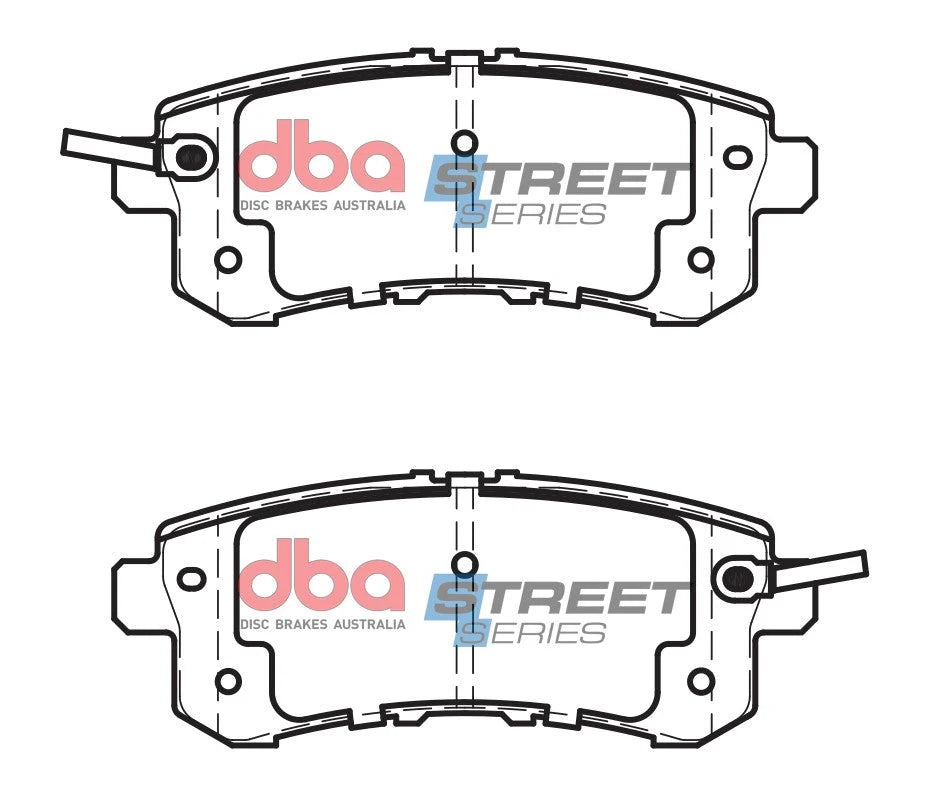 Rear Ceramic Brake Pads with Slotted Rotors