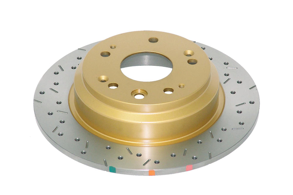 Rear Cross-Drilled and Slotted Brake Rotor