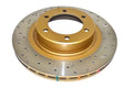 4000 Series XS Gold Cross-Drilled/Slotted Rotor