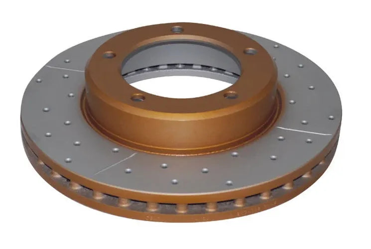 DBA 4000 Series XS Front Vented Cross-Drilled Slotted Brake Rotor