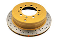 4000 Series XS Gold Cross-Drilled and Slotted Brake Rotor