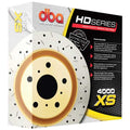4000 Series XS Gold Cross-Drilled and Slotted Brake Rotor