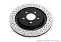 Rear Drilled and Slotted Brake Rotor 314mm