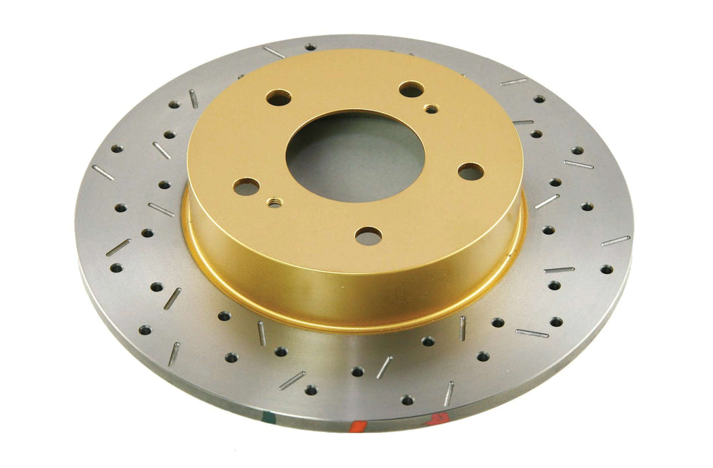 4000 Series XS Rear Solid Cross-Drilled and Slotted Brake Rotor
