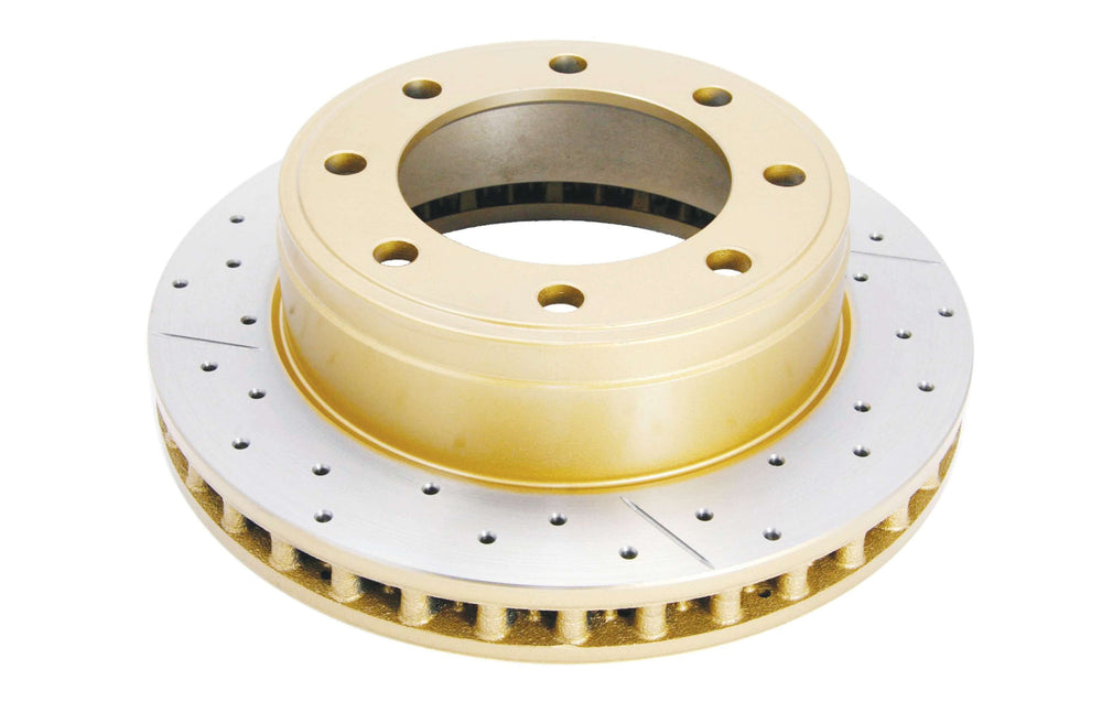 Drilled and Slotted Front Brake Rotor