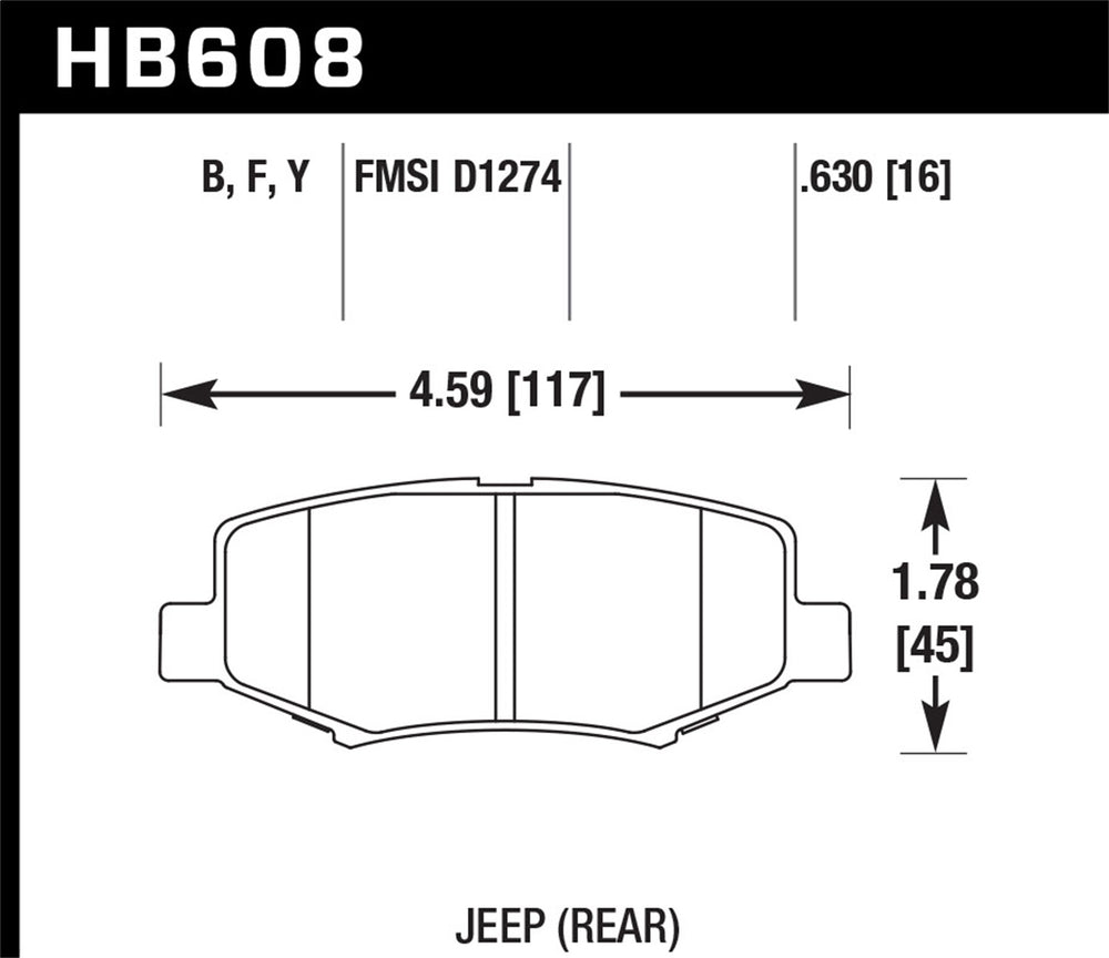 HPS 5.0 Rear Brake Pads