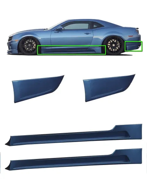 Side Skirt Kit, 4-Piece Polyurethane