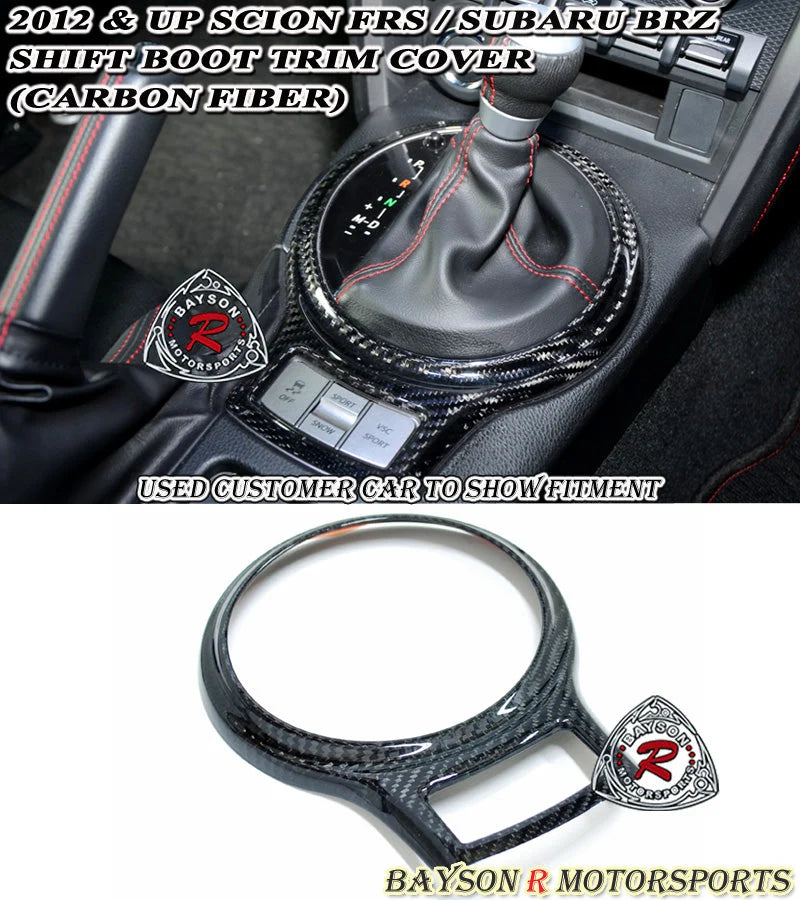 Carbon Fiber Shift Boot Trim Cover