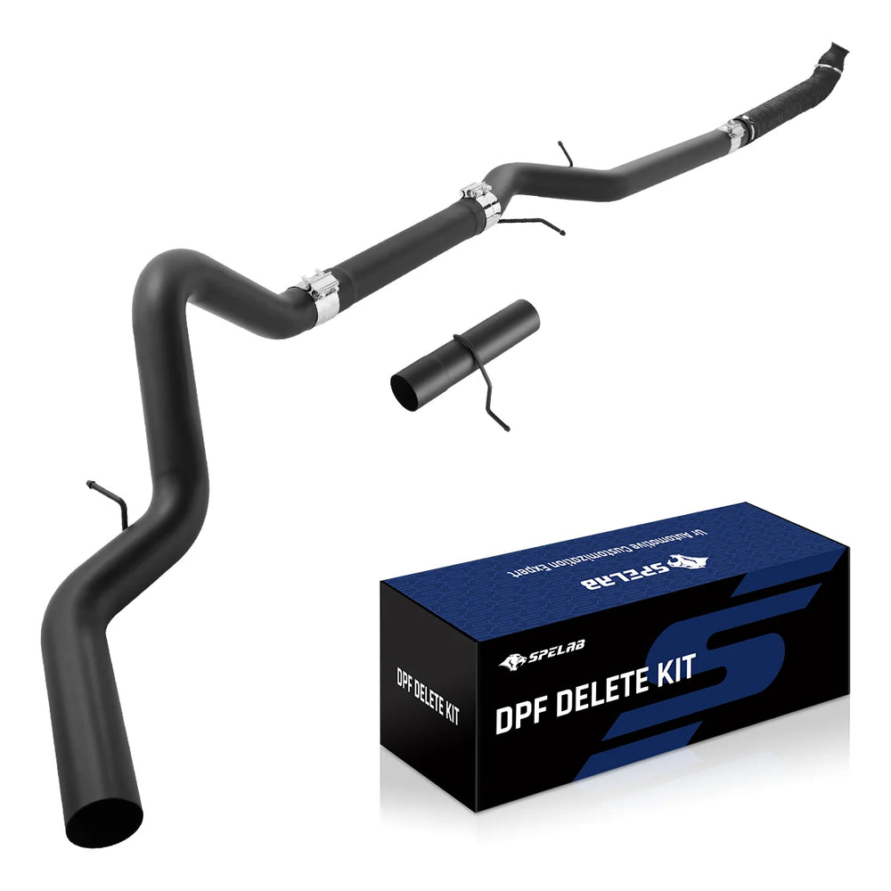 4-Inch Downpipe-Back DPF Delete Exhaust System
