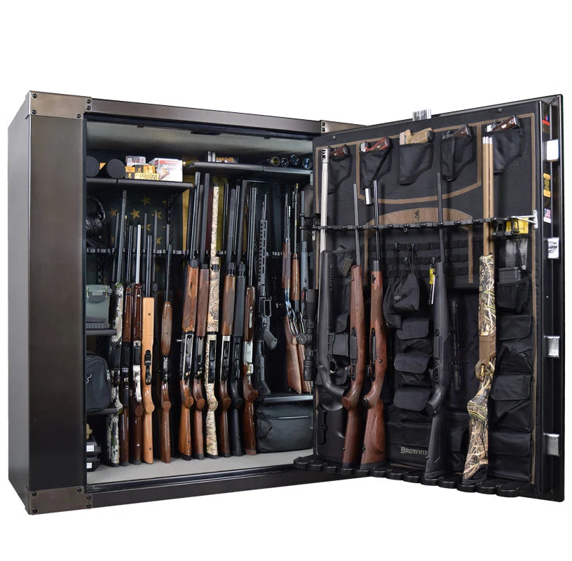 1878 GUN SAFE; 65 LONG GUN CAPACITY 49 CUFT OF STORAGE