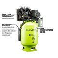 FZP AIR COMP STAT 10HP 120GAL 3PH 230V