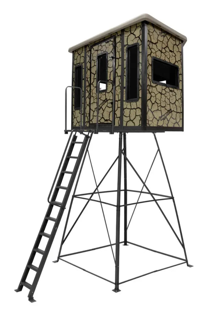 THE PENTHOUSE BOX BLIND / STEEL WALL CONSTUCTION / CRACKED MUD CAMO