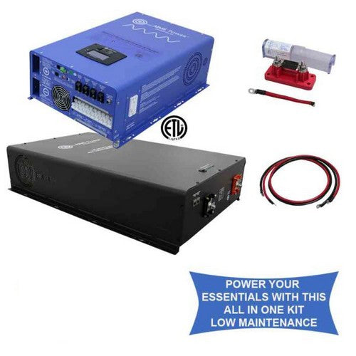 PORTABLE SOLAR GENERATOR 3.1 KWH 30 AMP OUTPUT LITHIUM BATTERY / SOLAR & GRID INPUTS