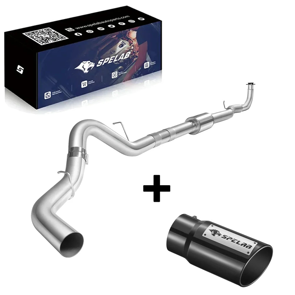 5" Turbo-Back Exhaust System DPF & Cat Delete