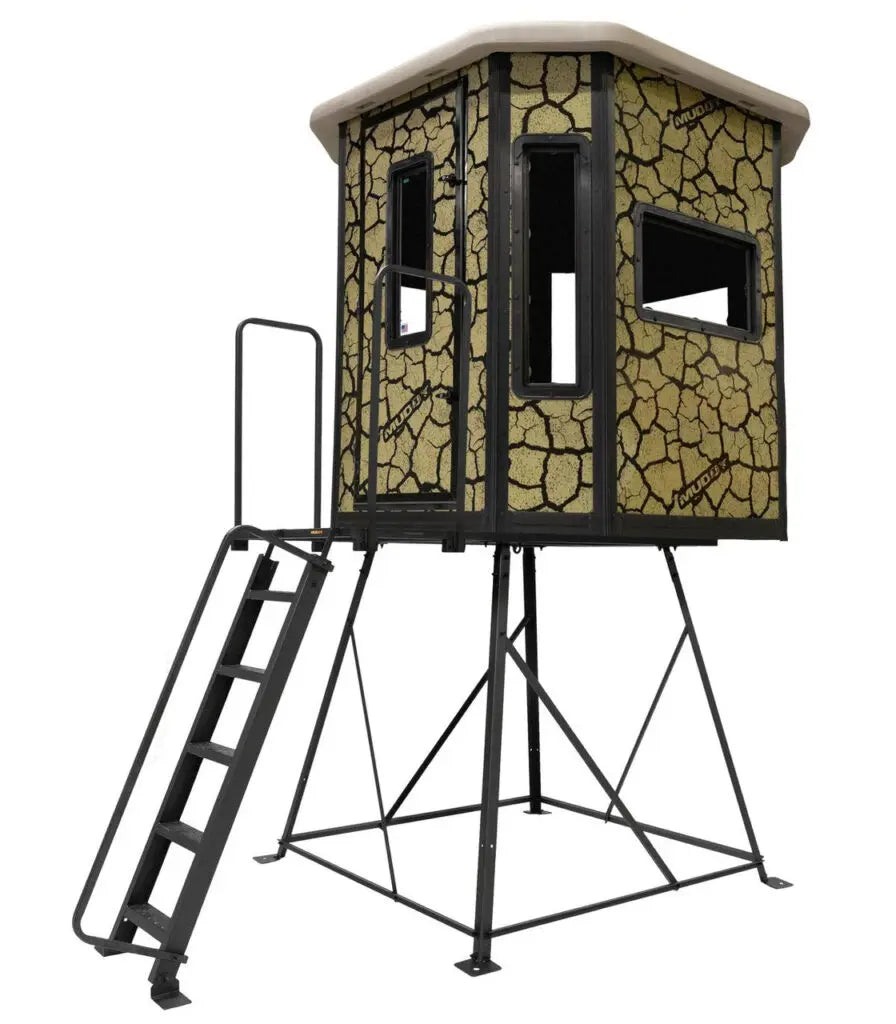 BULL XL BOX BLIND / STEEL WALL CONSTUCTION / CRACKED MUD CAMO