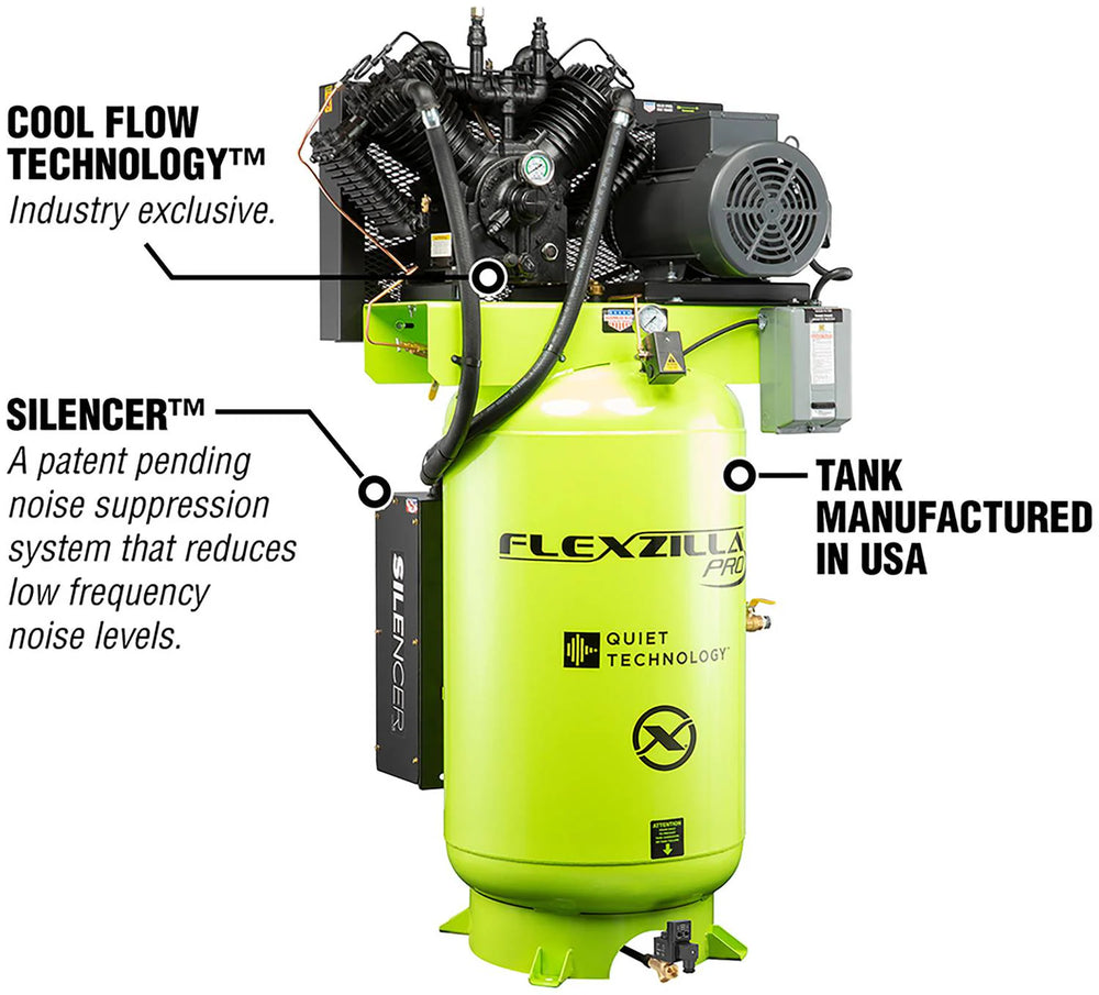 FZP AIR COMP STAT 7.5HP 80GAL 1PH 230V