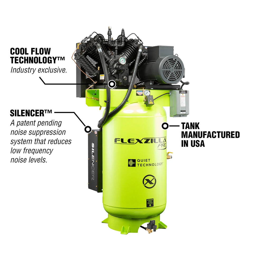 FZP AIR COMP STAT 10HP 80GAL 3PH 230V