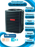 GLXS4B SINGLE STAGE 14.3 SEER2 SPLIT AIR CONDITIONER 2.5 TON NONCOMMUNICATING
