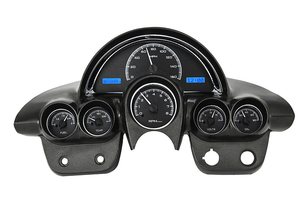 195862 CORVETTE VHX SYSTEM CARBON FIBER STYLE FACE BLUE DISPLAY