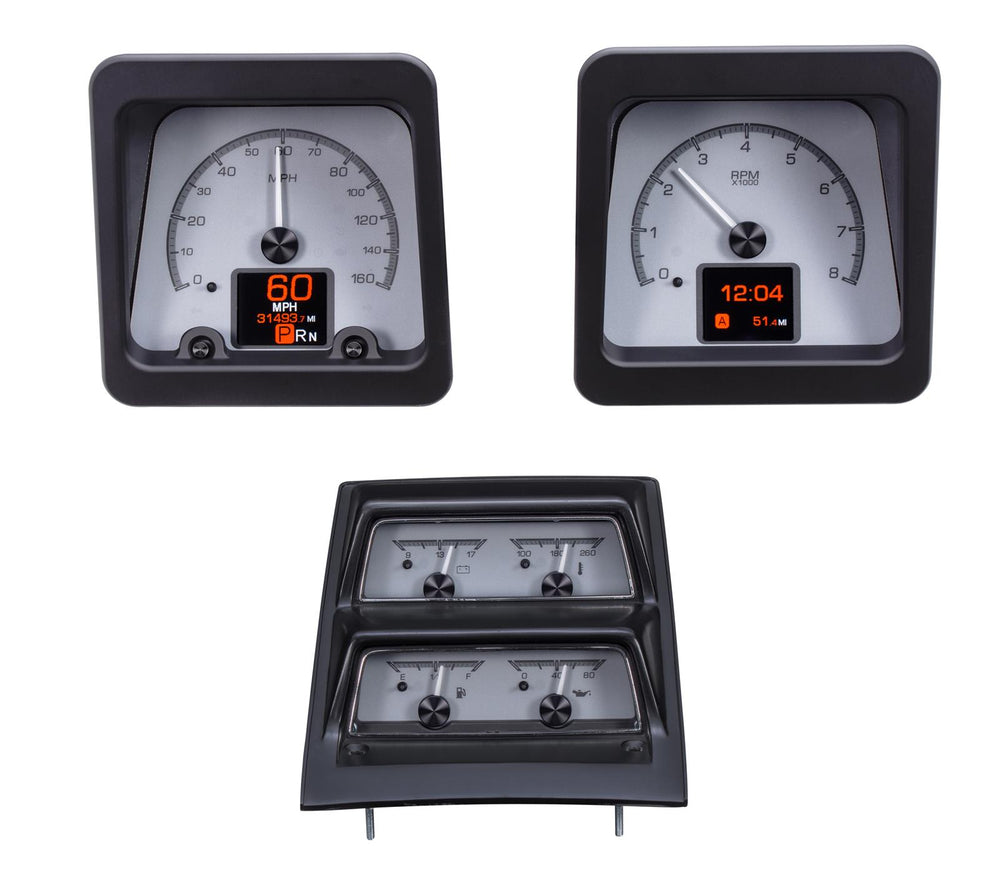 1969 CAMARO W/CONSOLE GAUGES HDX SYSTEM SILVER FACE