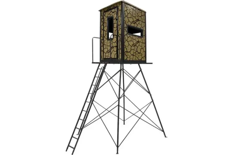 GUNNER BOX BLIND / STEEL WALL CONSTUCTION / CRACKED MUD CAMO