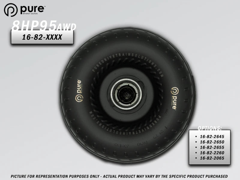 Pure Drivetrain 8HP95 High Performance Billet Race Torque Converter - 26/45 Stator - AWD