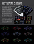 195357 CORVETTE HDX SYSTEM BLACK FACE
