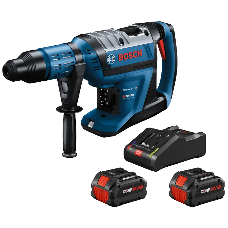 18V PROFACTOR 17/8IN SDSMAX ROTARY HAMMER W/ 2 8.0 AH CORE PERFORMANCE BATTERI