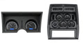 197882 CORVETTE VHX SYSTEM ANALOG CLOCK BLACK ALLOY STYLE FACE BLUE DISPLAY