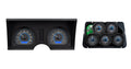 197882 CORVETTE VHX SYSTEM ANALOG CLOCK CARBON FIBER STYLE FACE BLUE DISPLAY