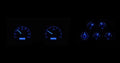197882 CORVETTE VHX SYSTEM ANALOG CLOCK CARBON FIBER STYLE FACE BLUE DISPLAY