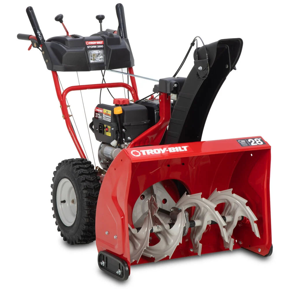 STORM 2890 272CC 2STAGE SNOW BLOWER 28IN CLEARING 20IN INTAKE RED