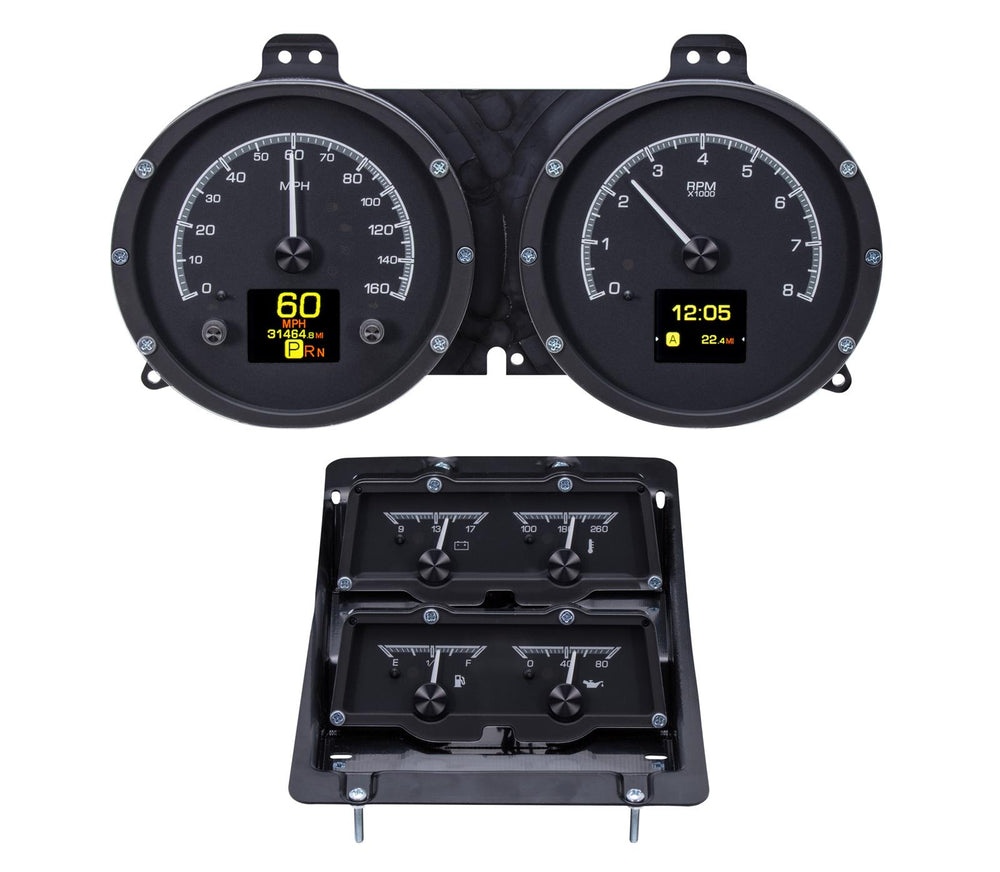1968 CAMARO W/CONSOLE GAUGES HDX SYSTEM BLACK FACE