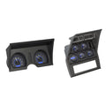 197882 CORVETTE VHX SYSTEM ANALOG CLOCK BLACK ALLOY STYLE FACE RED DISPLAY