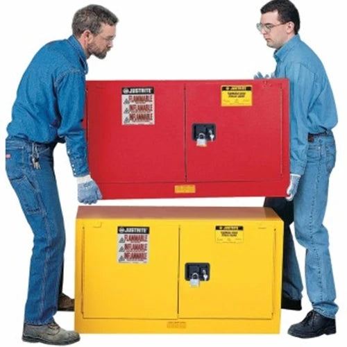 SUREGRIP EX PIGGYBACK FLAMMABLE SAFETY CABINET CAP 17 GALS 1 SHELF 2 S/C DOO