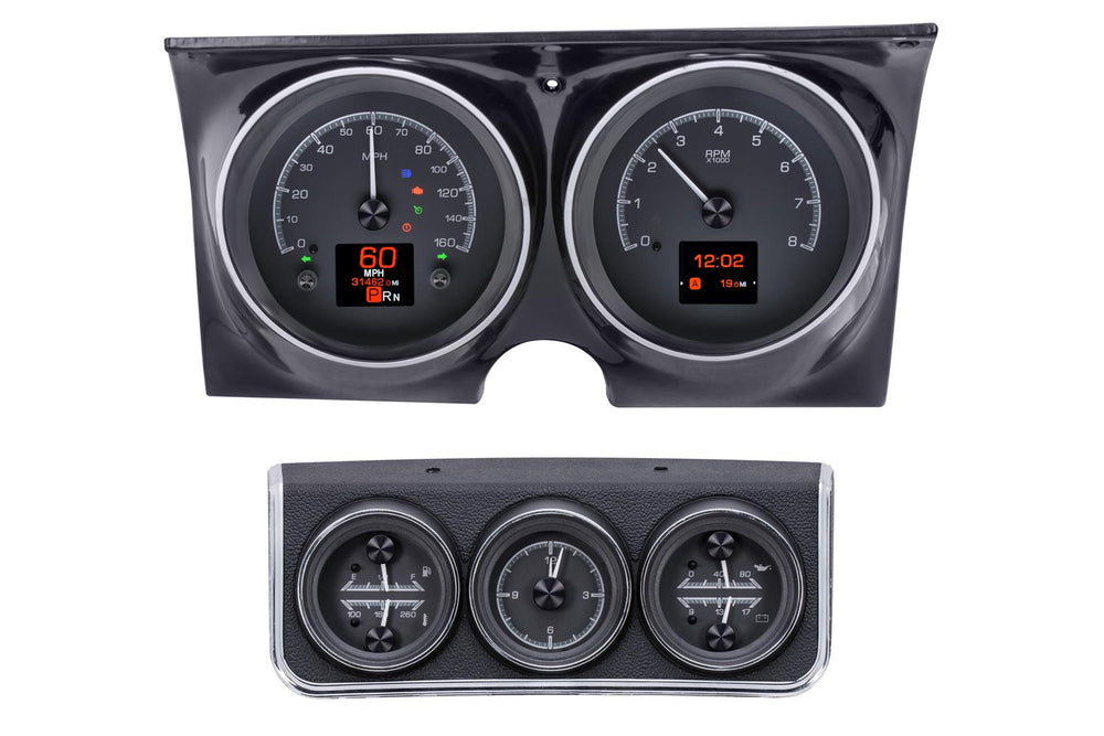1967 CAMARO W/CONSOLE GAUGES HDX SYSTEM BLACK FACE