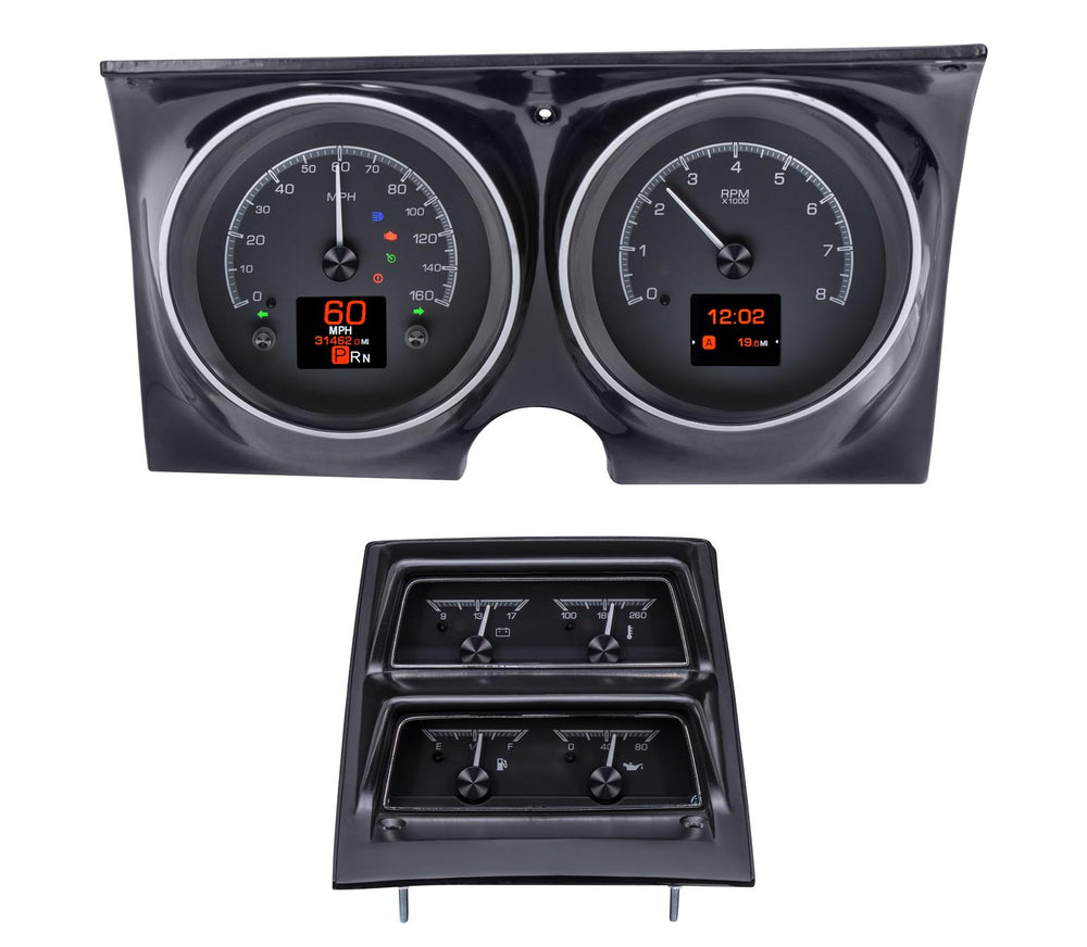 1968 CAMARO W/CONSOLE GAUGES HDX SYSTEM SILVER FACE