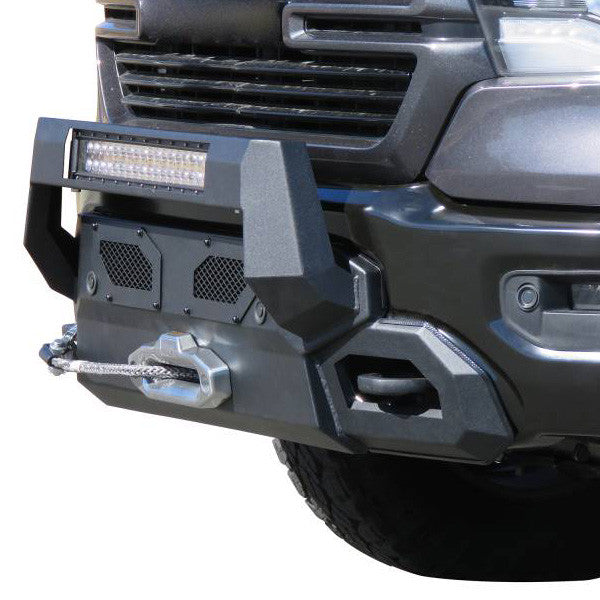 1924 RAM 1500 ARMOUR III HEAVY DUTY FRONT WINCH BUMPER KIT BLACK