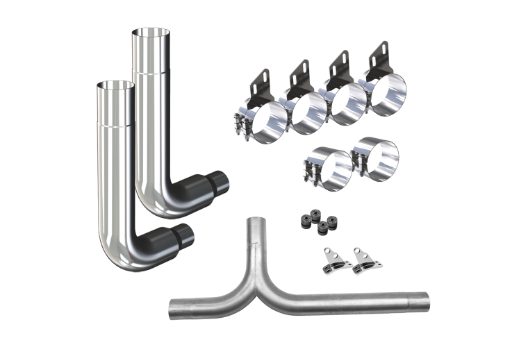 8' EXHAUST KIT FOR PETERBILT WITH R