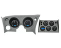 196877 CORVETTE VHX SYSTEM ANALOG CLOCK CARBON FIBER STYLE FACE BLUE DISPLAY